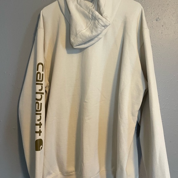 Carhartt Loose Fit Hoodie Men's – Cream / Off-White (XL) - Picture 3 of 4